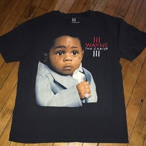 Lil Wayne Black Graphic Tee‎